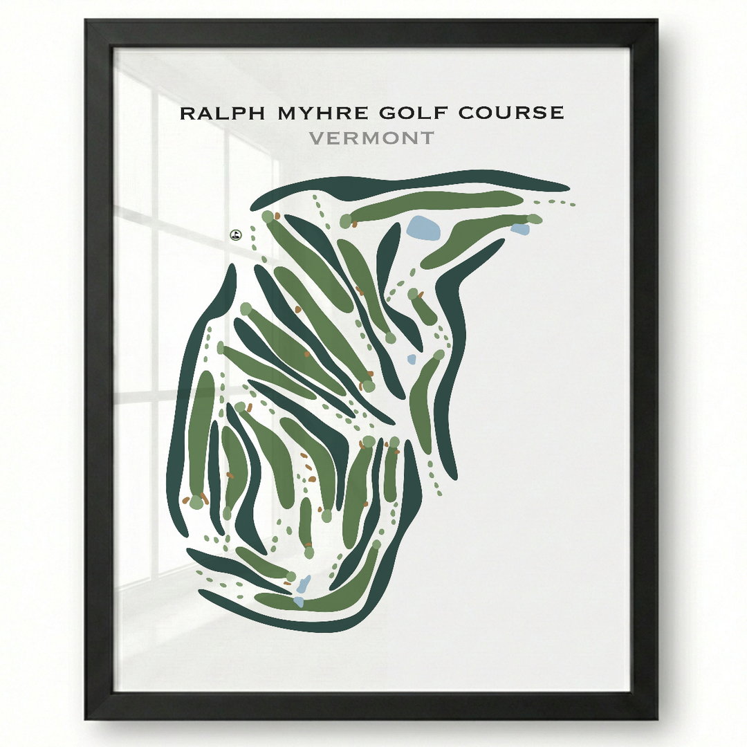 Ralph Myhre Golf Course, Vermont - Printed Golf Courses