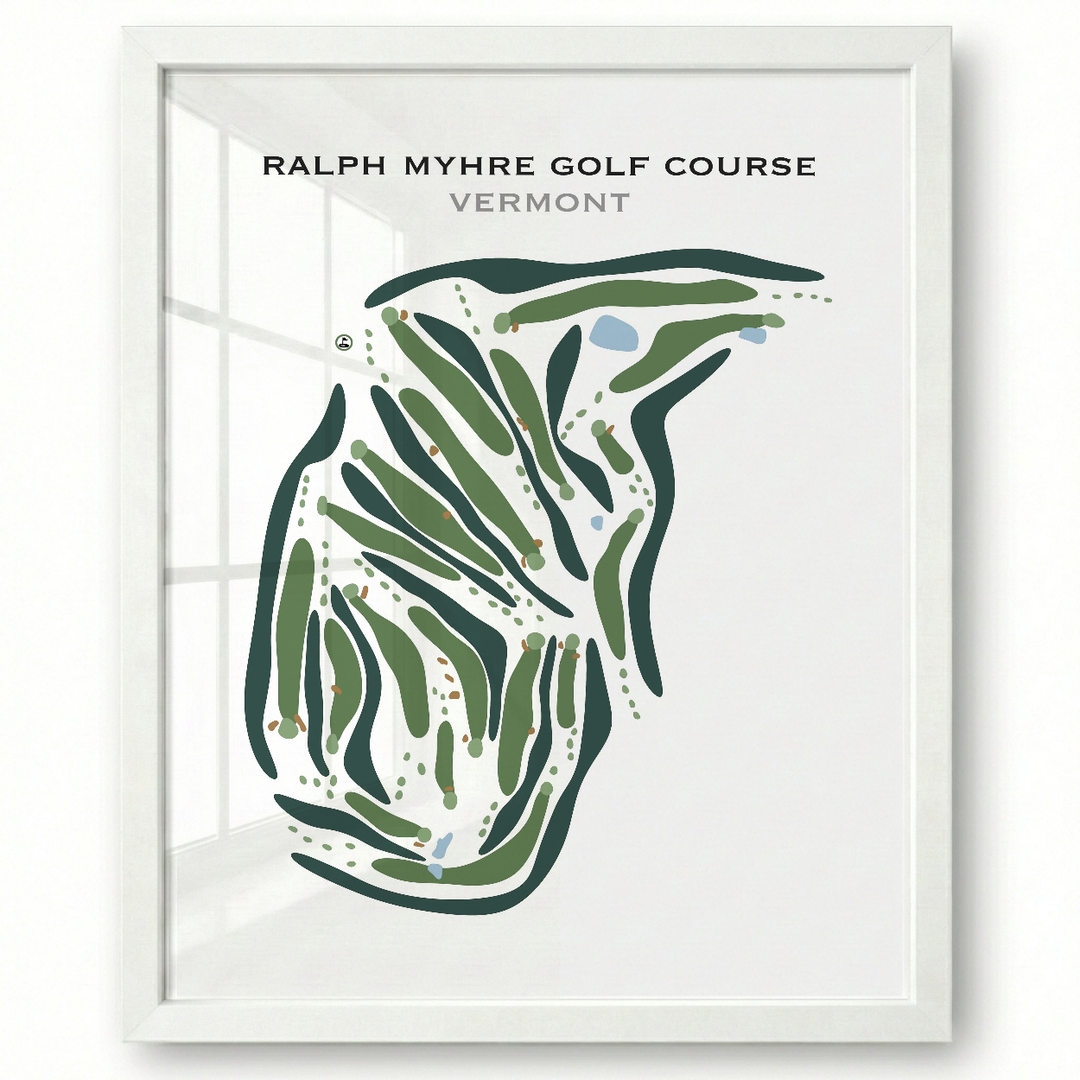 Ralph Myhre Golf Course, Vermont - Printed Golf Courses