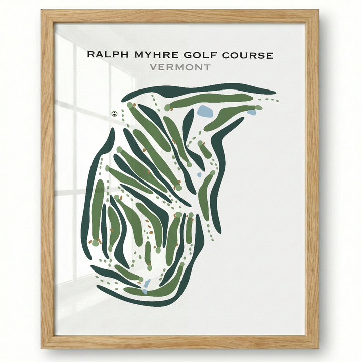 Ralph Myhre Golf Course, Vermont - Printed Golf Courses