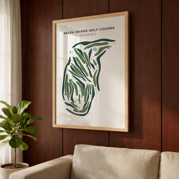 Ralph Myhre Golf Course, Vermont - Printed Golf Courses