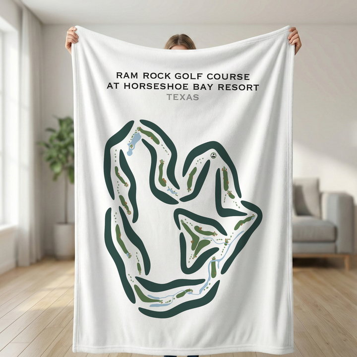Ram Rock Course at Horseshoe Bay Resort, Texas - Printed Golf Courses