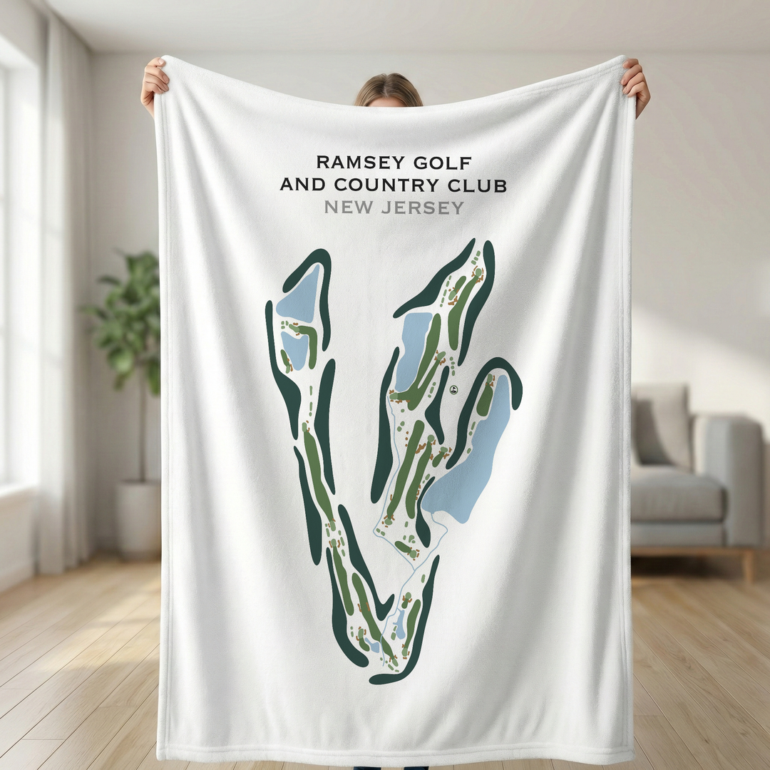 Ramsey Golf & Country Club, New Jersey - Printed Golf Course