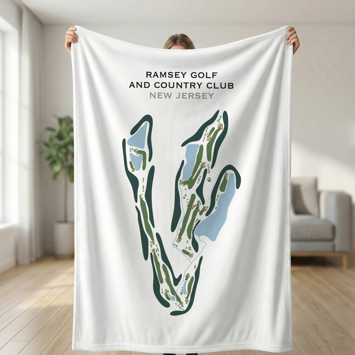 Ramsey Golf & Country Club, New Jersey - Printed Golf Course