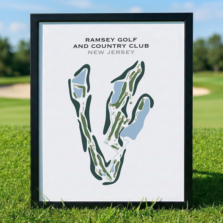 Ramsey Golf & Country Club, New Jersey - Printed Golf Course