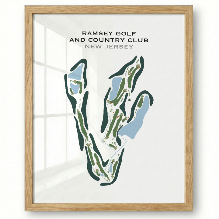 Ramsey Golf & Country Club, New Jersey - Printed Golf Course