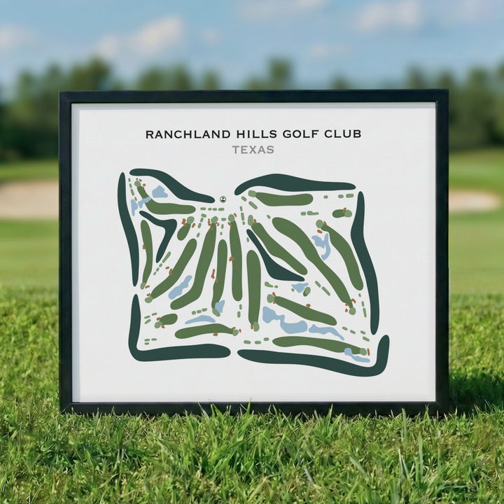 Ranchland Hills Golf Club, Texas - Printed Golf Courses