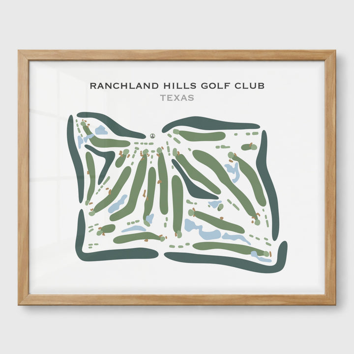 Ranchland Hills Golf Club, Texas - Printed Golf Courses