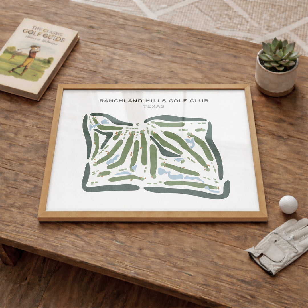 Ranchland Hills Golf Club, Texas - Printed Golf Courses