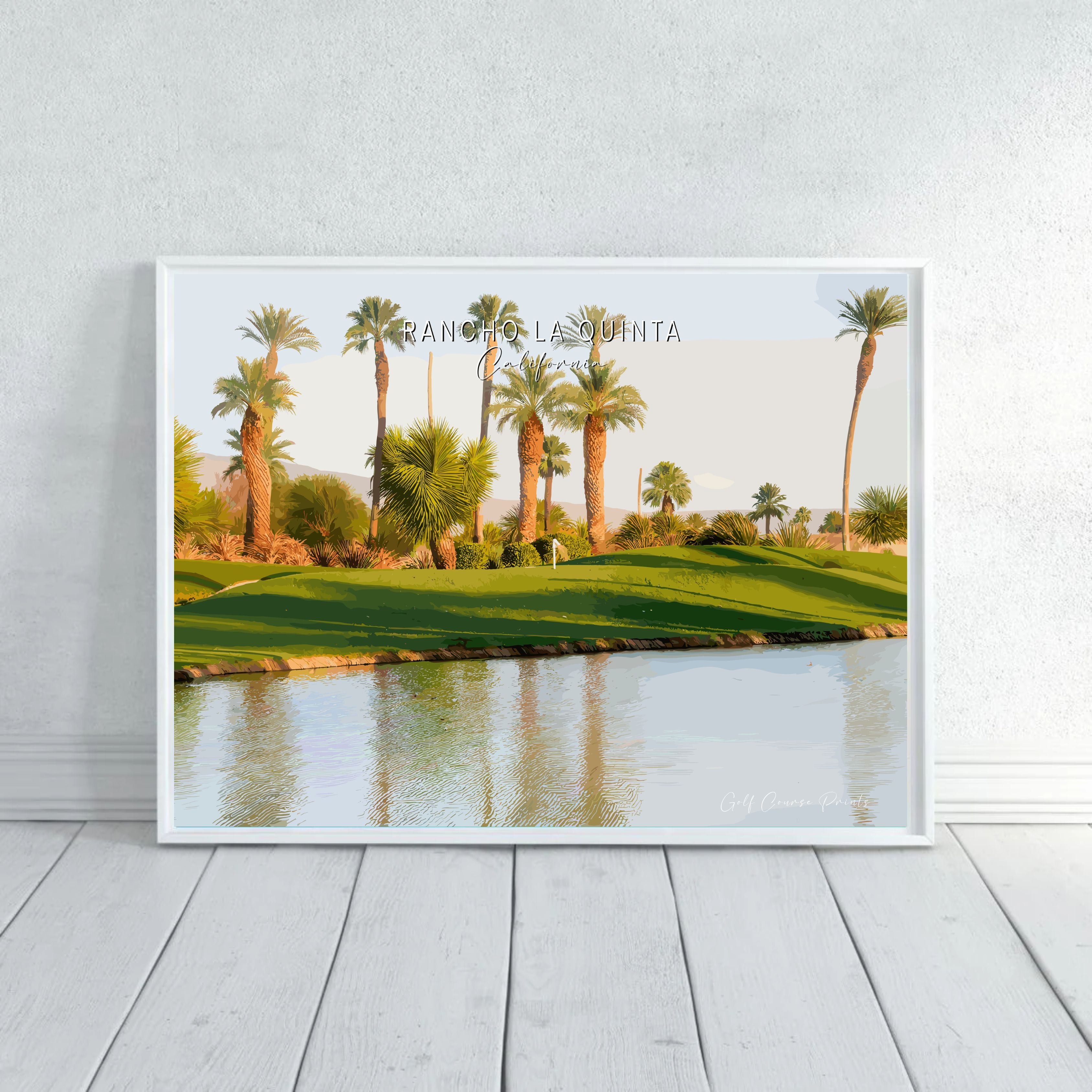 Rancho La Quinta, California | Watercolor Print | Golf Course Print