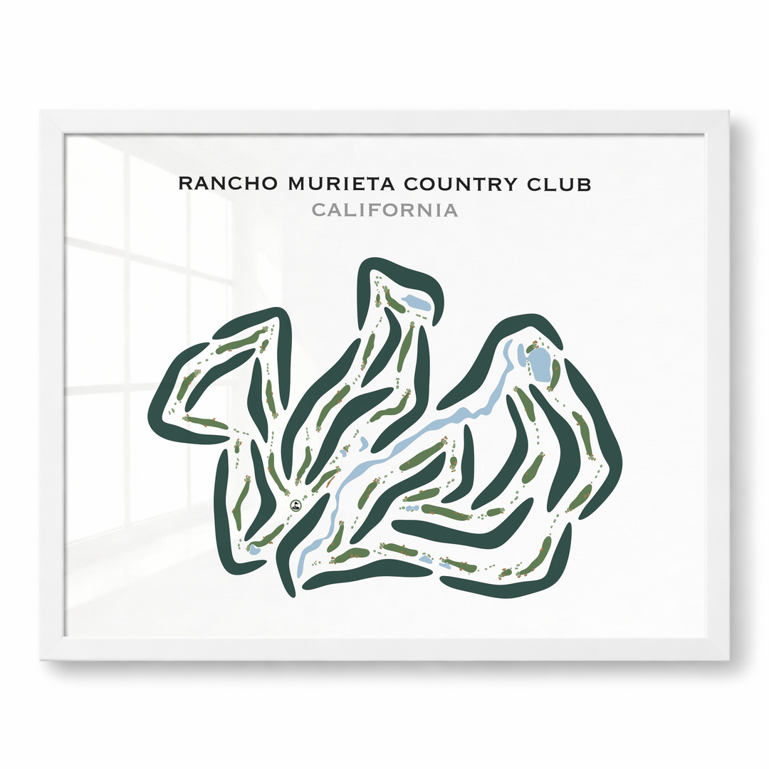 Rancho Murieta Country Club, California - Printed Golf Courses