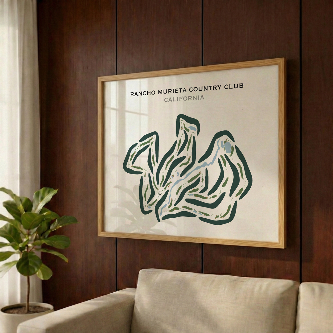 Rancho Murieta Country Club, California - Printed Golf Courses