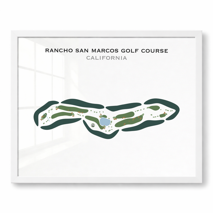 Rancho San Marcos Golf Course, California - Printed Golf Courses