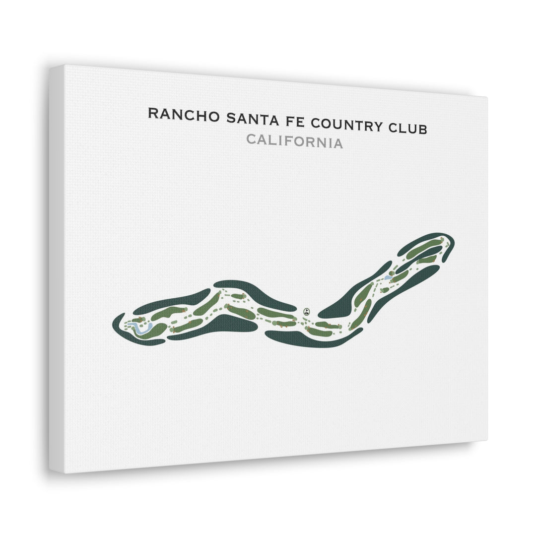 Rancho Santa Fe Country Club, California - Printed Golf Course