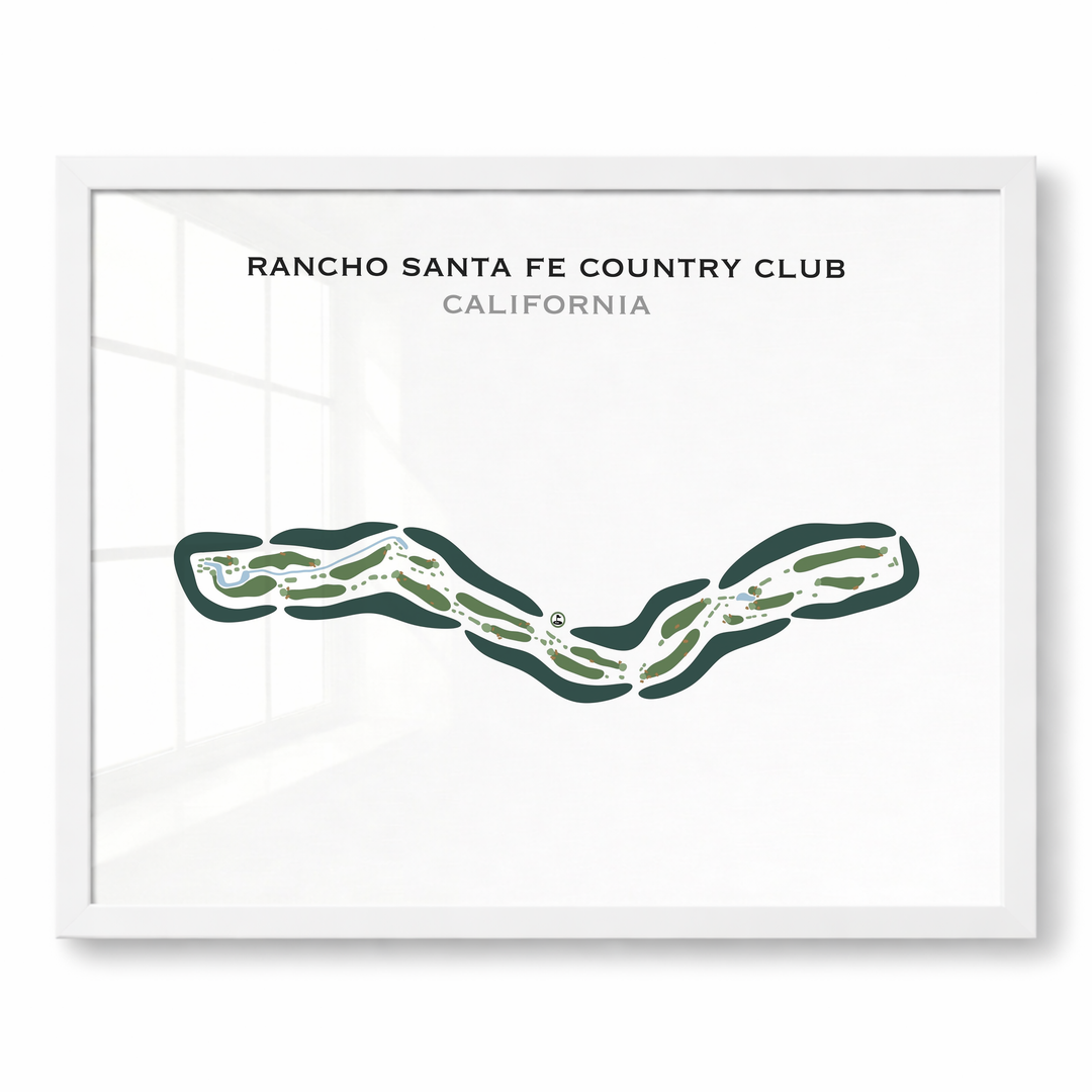 Rancho Santa Fe Country Club, California - Printed Golf Course