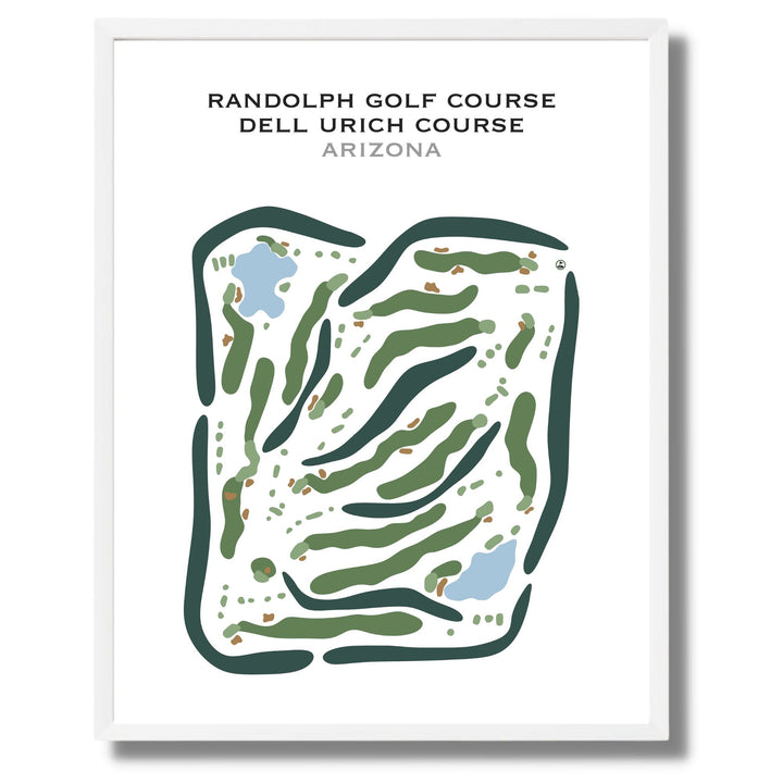 Randolph Golf Course Dell Urich Course, Arizona - Printed Golf Courses