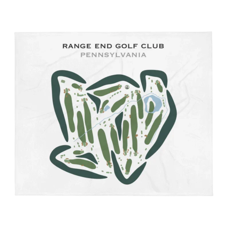 Range End Golf Club, Dillsburg, Pennsylvania - Printed Golf Courses
