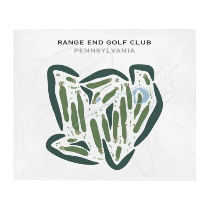 Range End Golf Club, Dillsburg, Pennsylvania - Printed Golf Courses