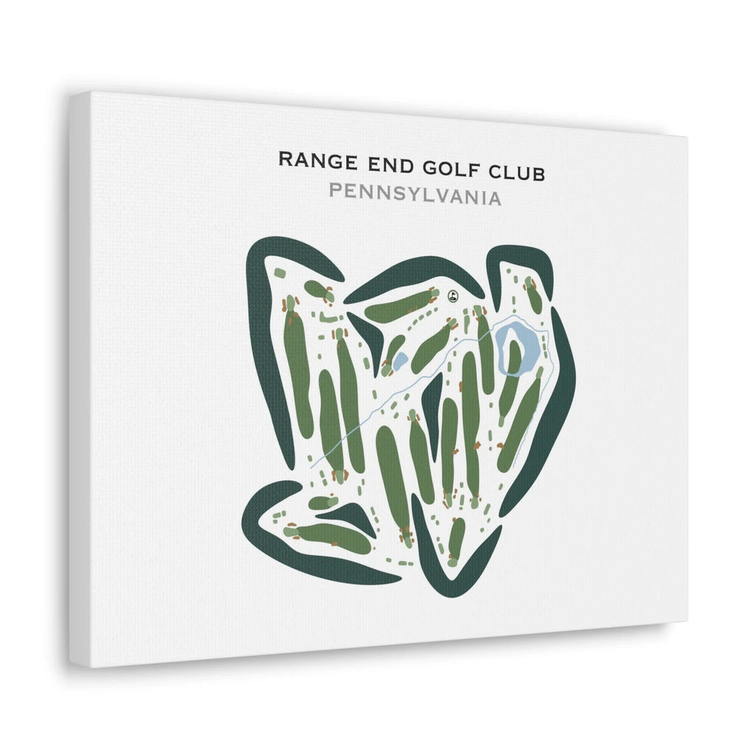 Range End Golf Club, Dillsburg, Pennsylvania - Printed Golf Courses