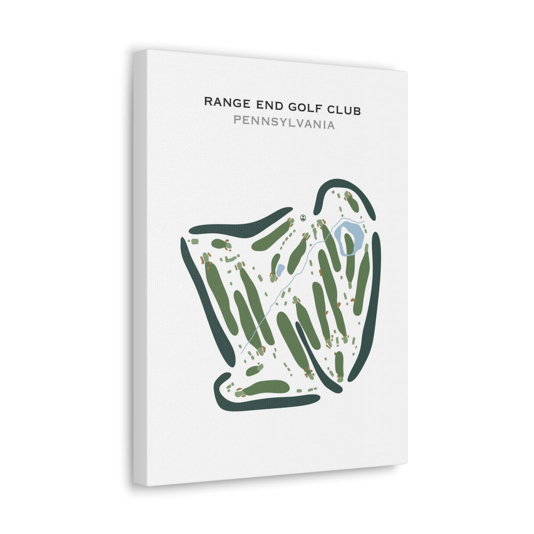 Range End Golf Club, Pennsylvania - Printed Golf Courses