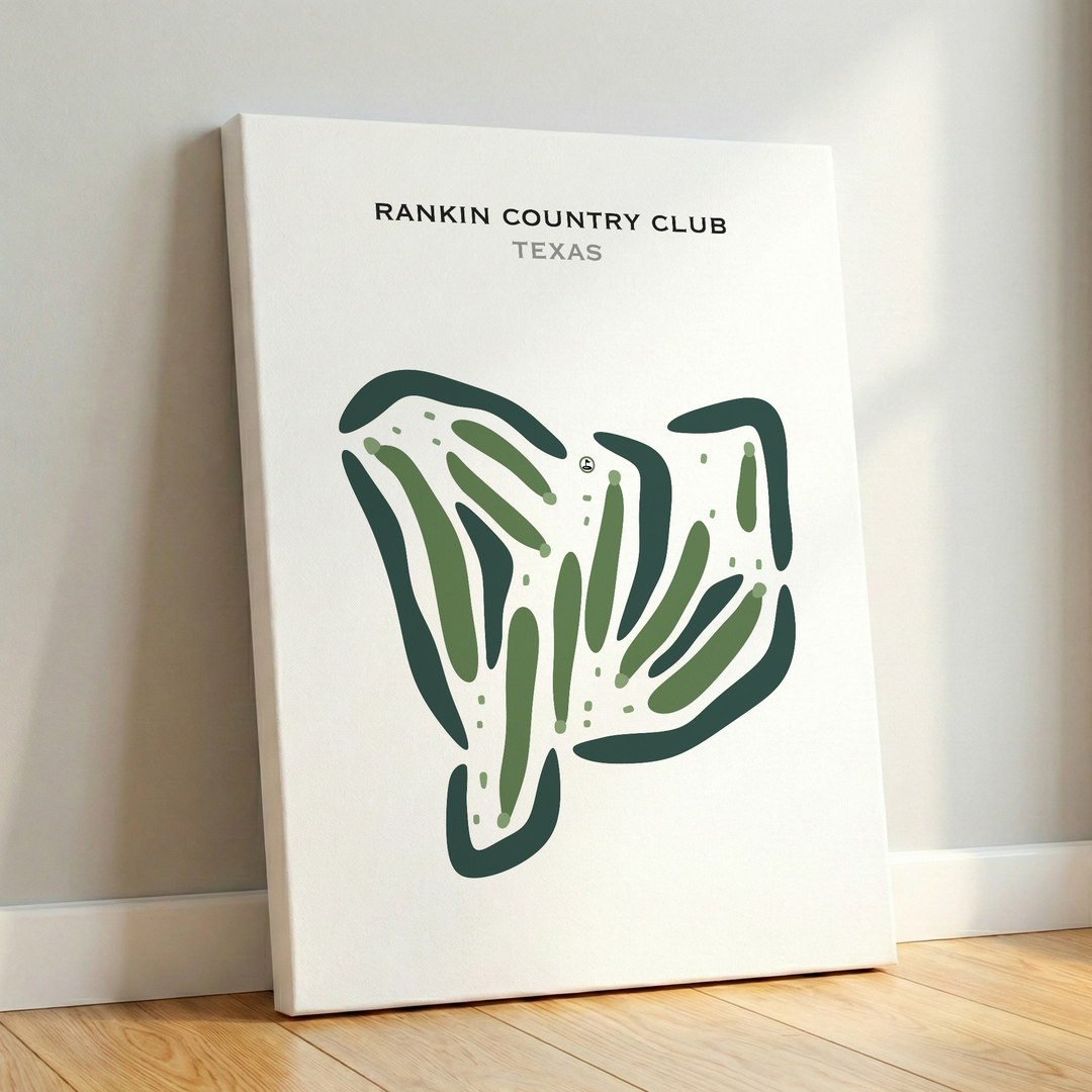 Rankin Country Club, Texas - Printed Golf Courses