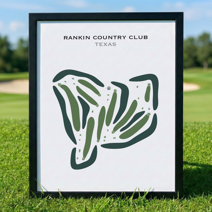 Rankin Country Club, Texas - Printed Golf Courses