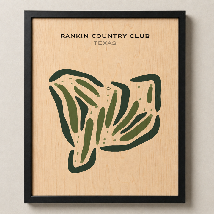 Rankin Country Club, Texas - Printed Golf Courses