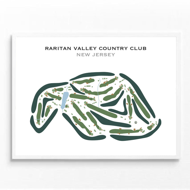 Raritan Valley Country Club, New Jersey - Printed Golf Courses