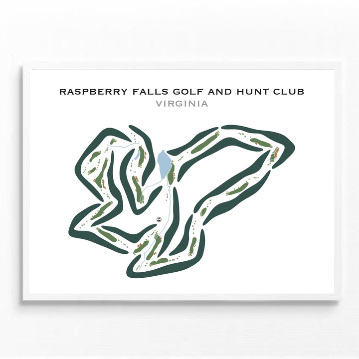 Raspberry Falls Golf & Hunt Club, Virginia - Printed Golf Courses