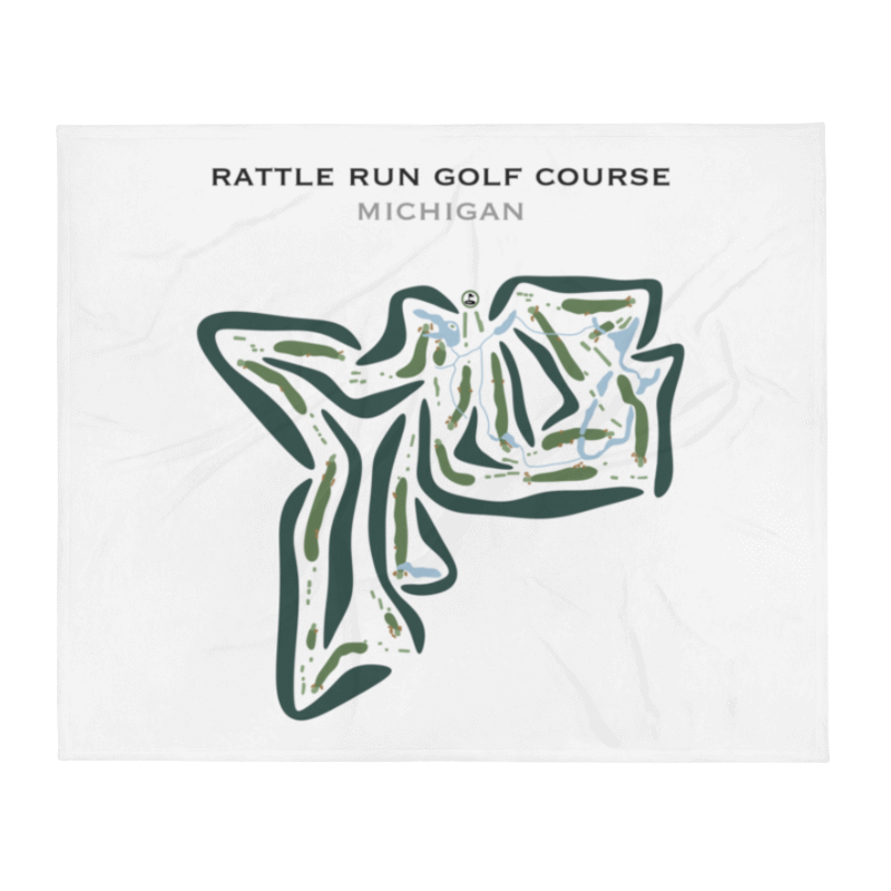 Rattle Run Golf Course, Michigan - Printed Golf Courses