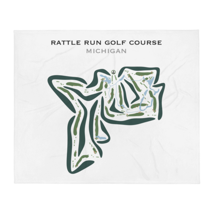 Rattle Run Golf Course, Michigan - Printed Golf Courses