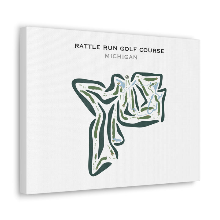 Rattle Run Golf Course, Michigan - Printed Golf Courses