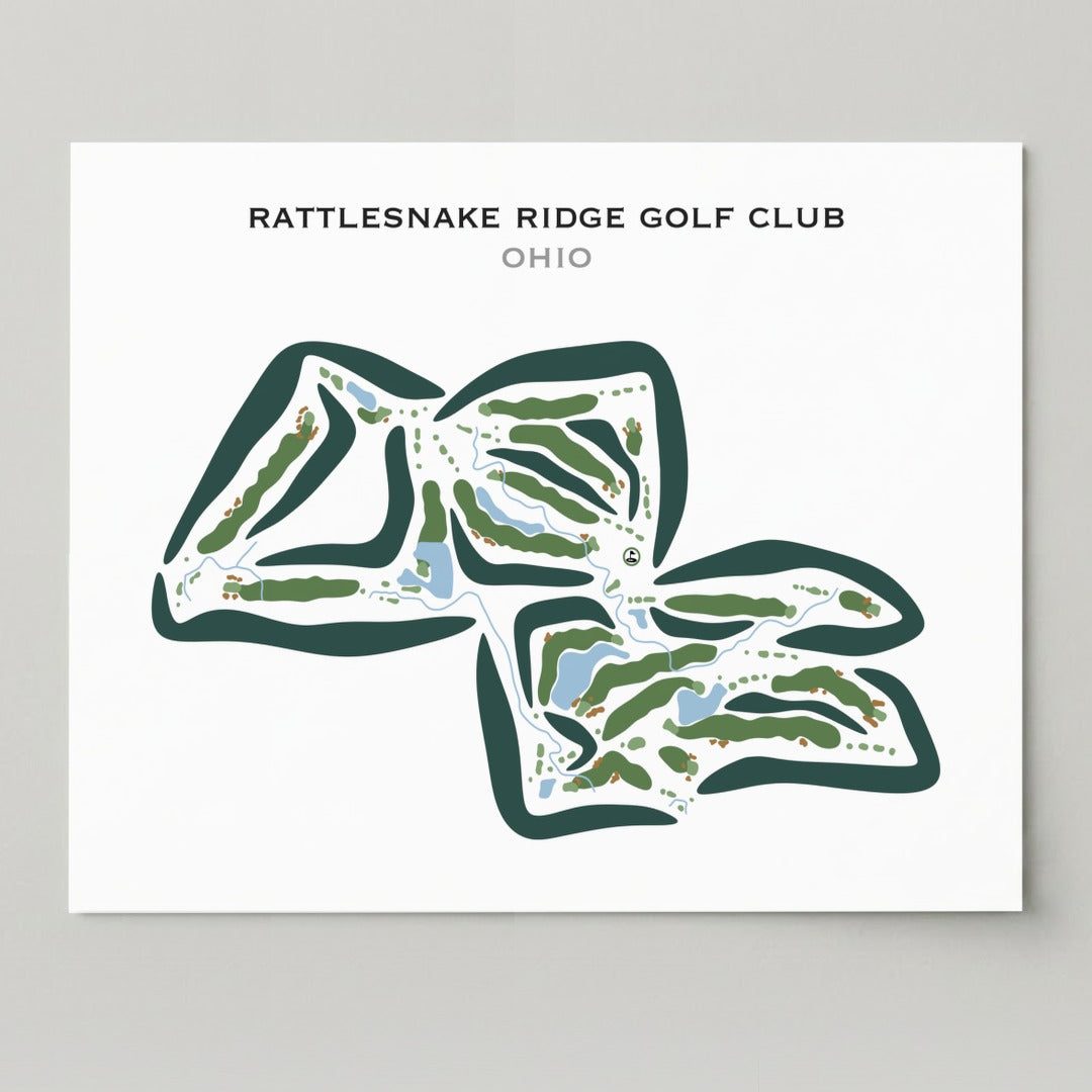 Rattlesnake Ridge Golf Club, Ohio - Printed Golf Courses