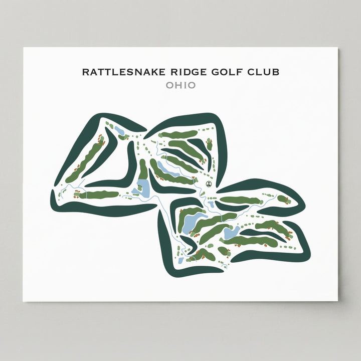 Rattlesnake Ridge Golf Club, Ohio - Printed Golf Courses