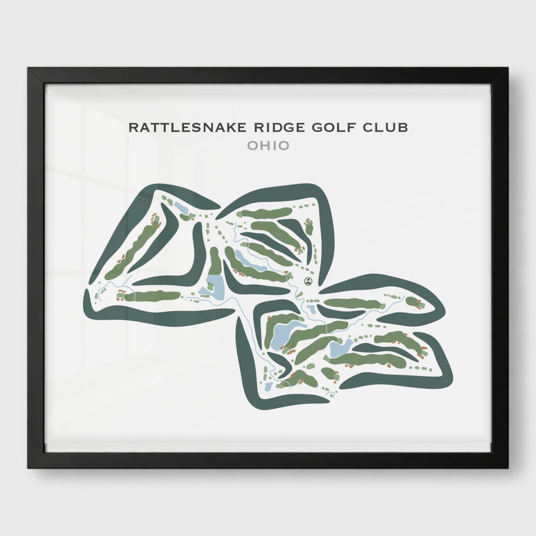 Rattlesnake Ridge Golf Club, Ohio - Printed Golf Courses