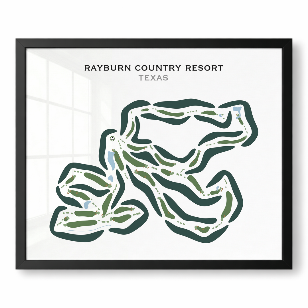 Rayburn Country Resort, Texas - Printed Golf Courses