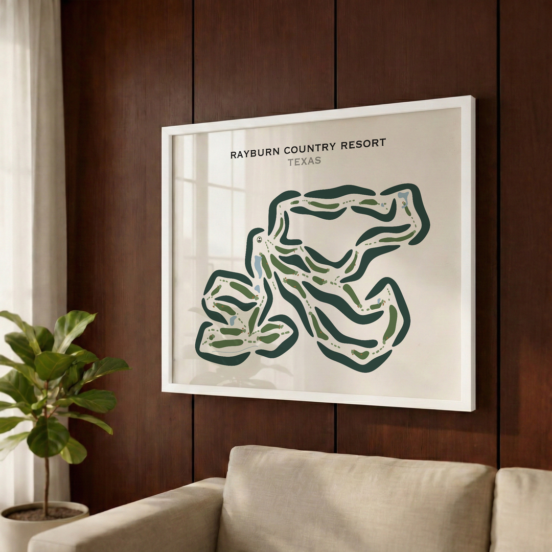 Rayburn Country Resort, Texas - Printed Golf Courses
