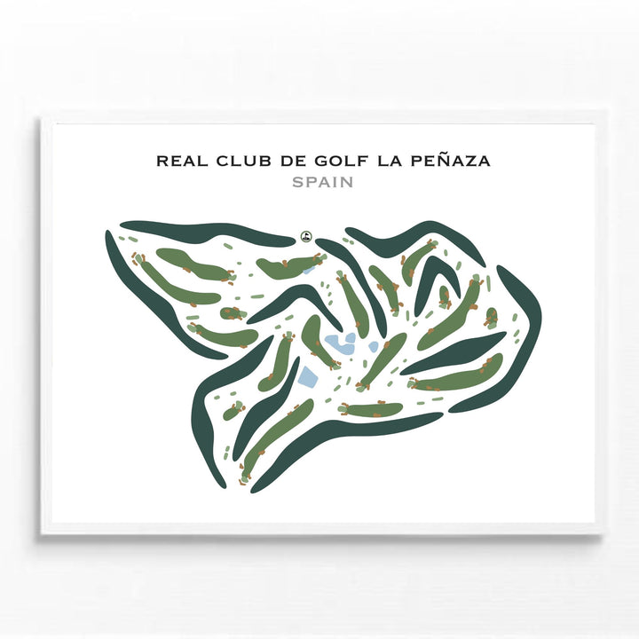 Real Club de Golf La Peñaza, Spain - Printed Golf Courses