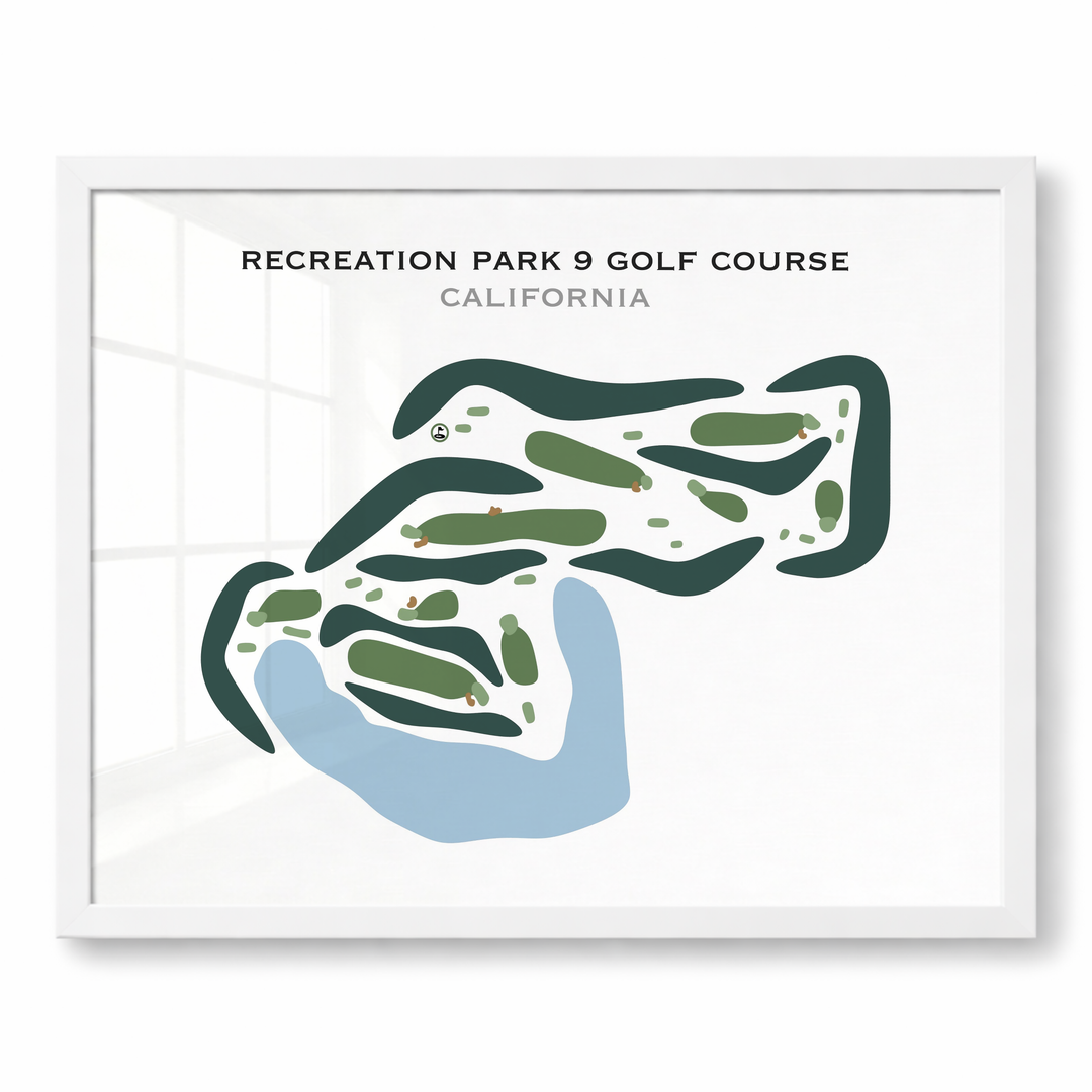 Recreation Park 9 Golf Course, California - Printed Golf Courses