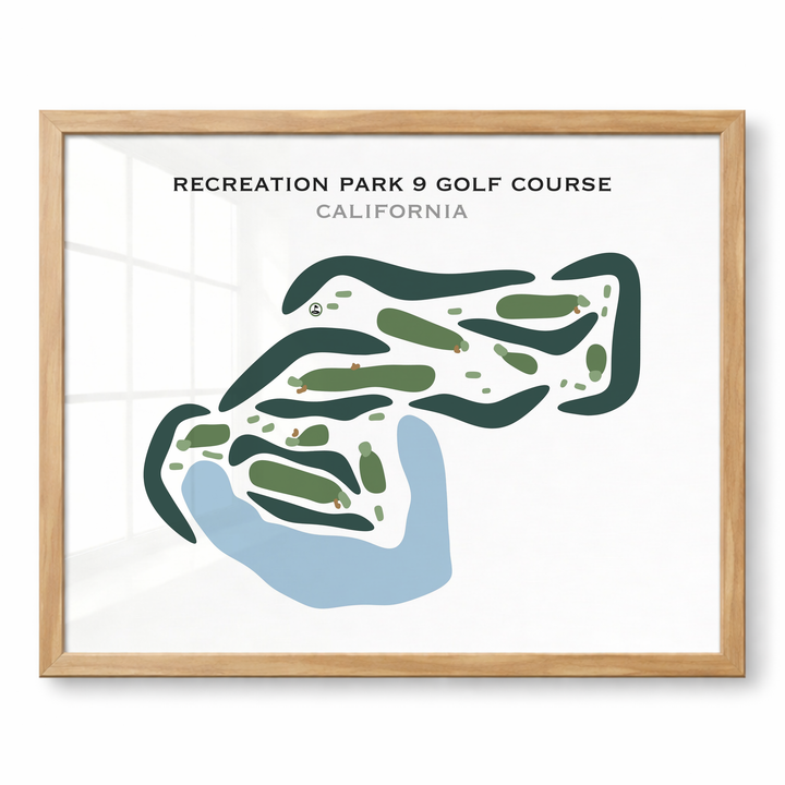 Recreation Park 9 Golf Course, California - Printed Golf Courses