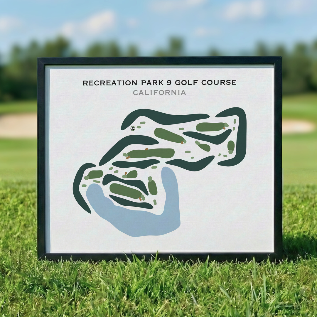 Recreation Park 9 Golf Course, California - Printed Golf Courses