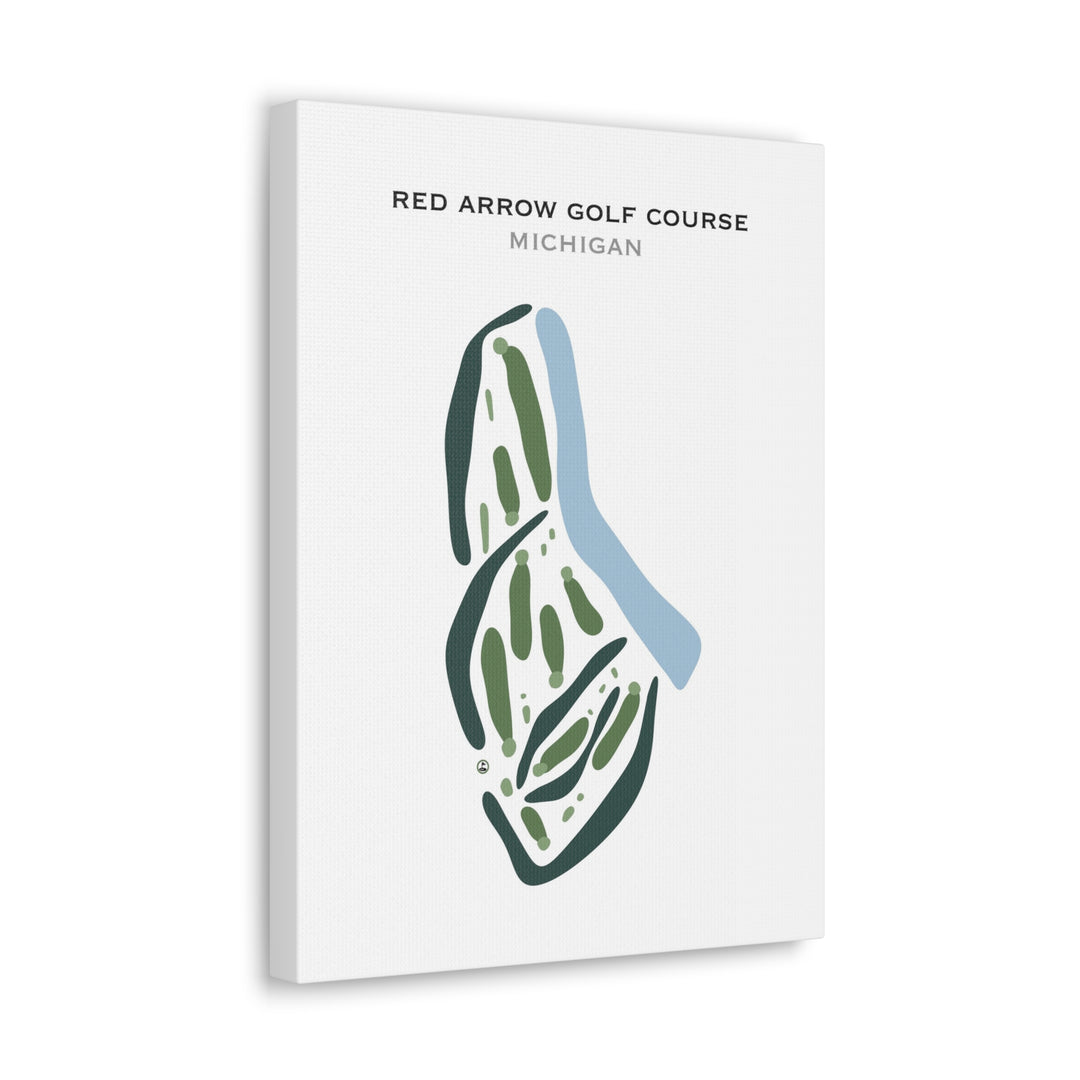 Red Arrow Golf Course, Michigan - Printed Golf Courses