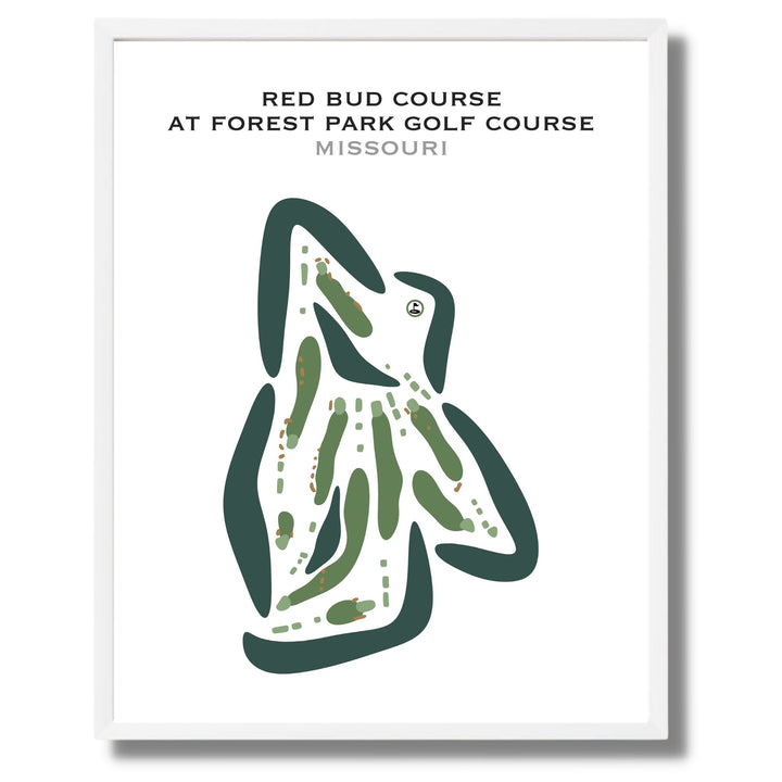 Red Bud Course at Forest Park Golf Course, Missouri - Printed Golf Courses