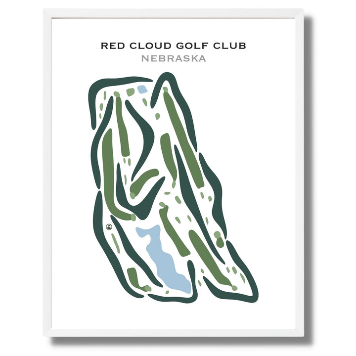 Red Cloud Golf Club, Nebraska - Printed Golf Courses