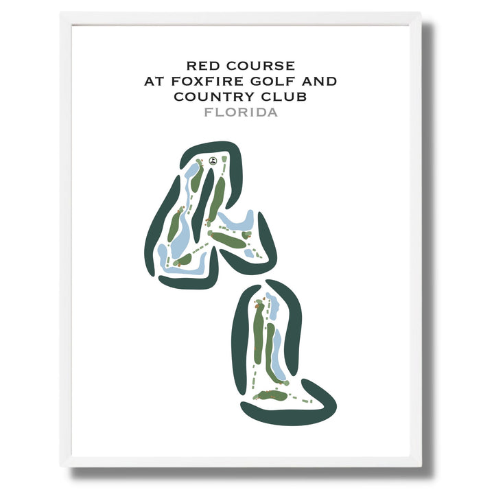 Red Course at Foxfire Golf & Country Club, Florida - Printed Golf Courses