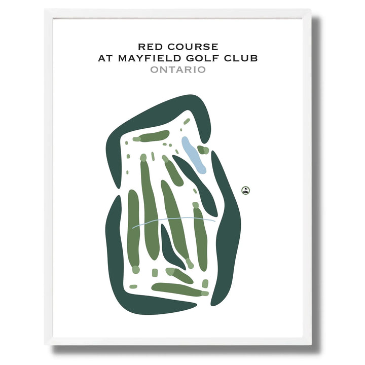 Red Course at Mayfield Golf Club, Ontario, Canada - Printed Golf Courses