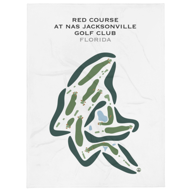 Red Course at NAS Jacksonville Golf Club, Florida - Printed Golf Courses