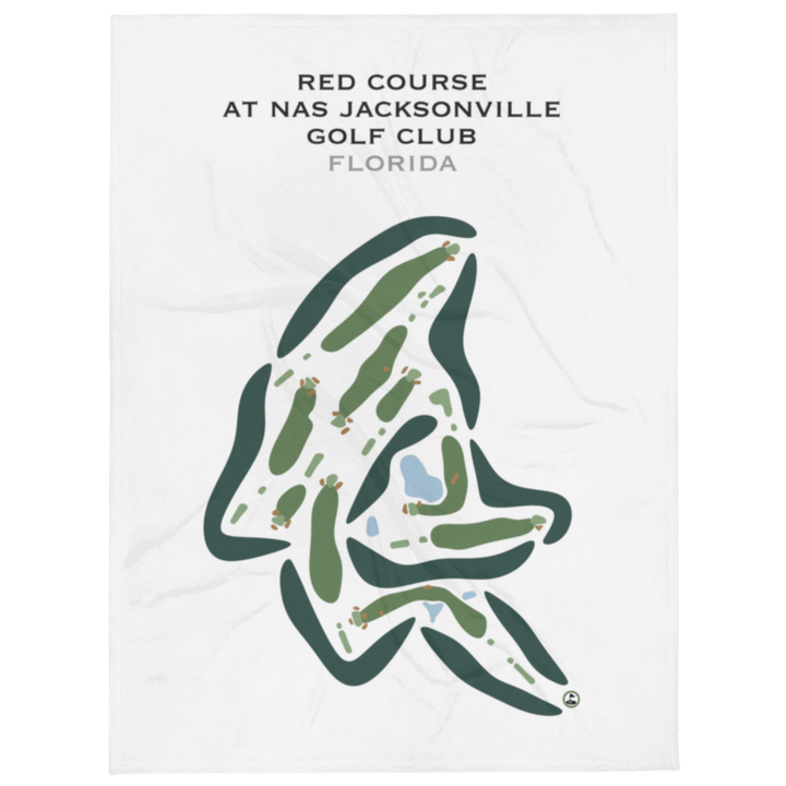 Red Course at NAS Jacksonville Golf Club, Florida - Printed Golf Courses