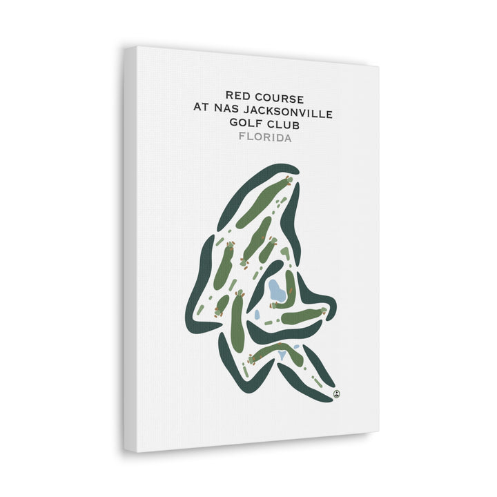 Red Course at NAS Jacksonville Golf Club, Florida - Printed Golf Courses