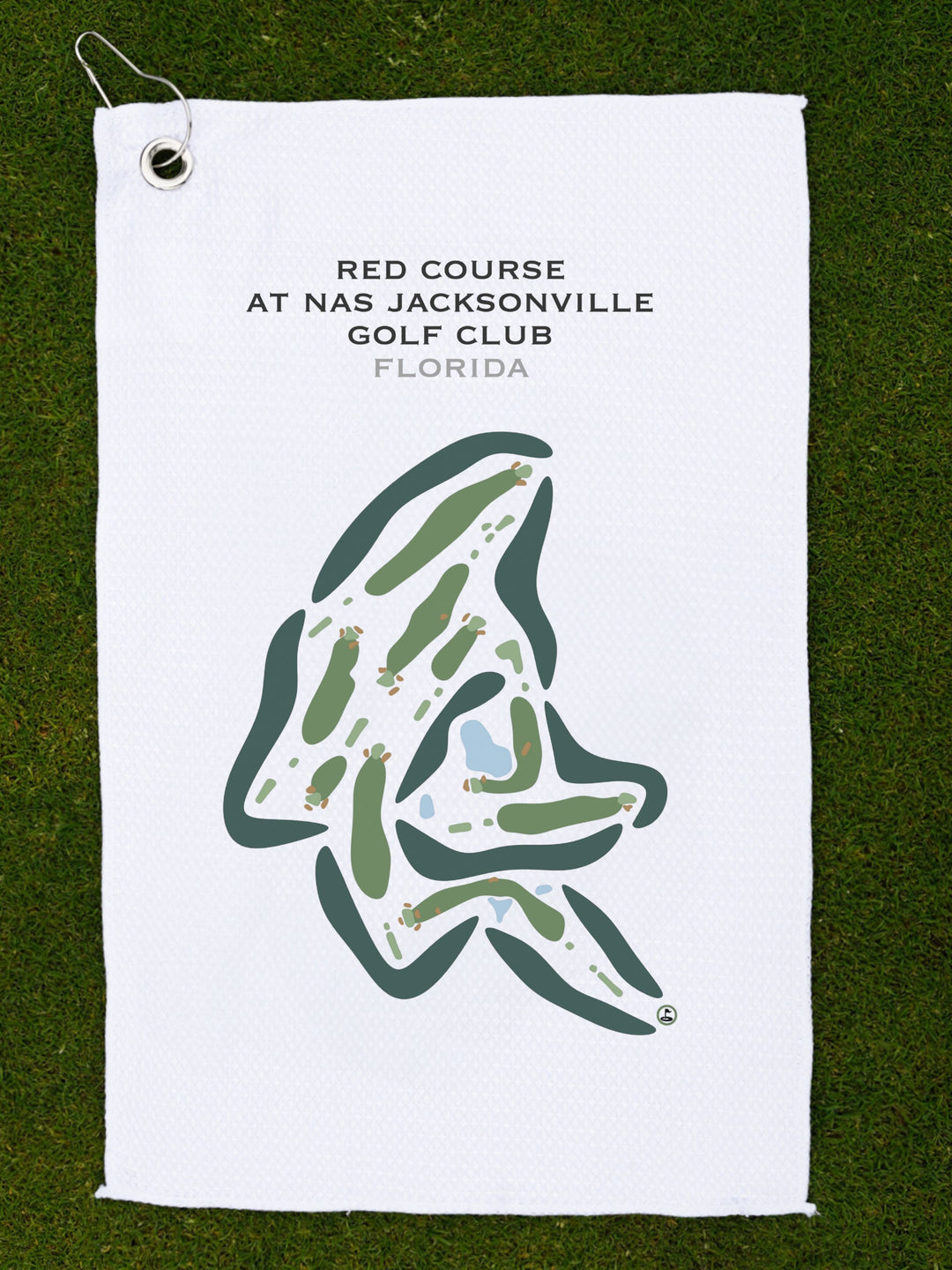 Red Course at NAS Jacksonville Golf Club, Florida - Printed Golf Courses