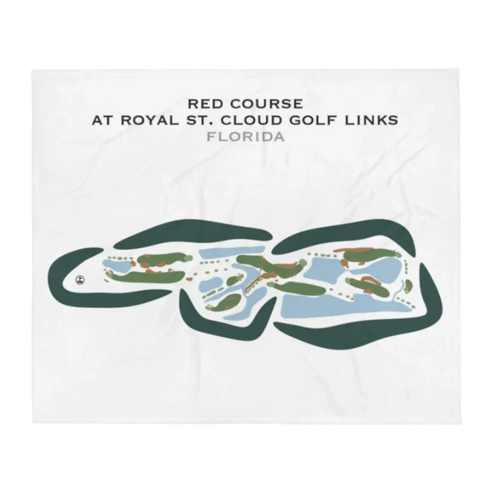Red Course at Royal St. Cloud Golf Links, Florida - Printed Golf Courses